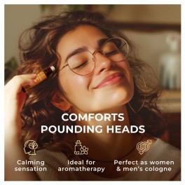 Gya Labs Migraine Essential Oil Roll-On for Migraine Relief, Soothing Comfort for Head Tension