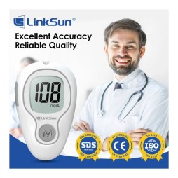 LinkSun G-425-3 Blood Glucose Meter 10/50/100pcs Test Strips Diabetes Blood Sugar Test Glucosemeter 5s Get Results 0.7μL Sample