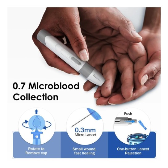 LinkSun G-425-3 Blood Glucose Meter 10/50/100pcs Test Strips Diabetes Blood Sugar Test Glucosemeter 5s Get Results 0.7μL Sample