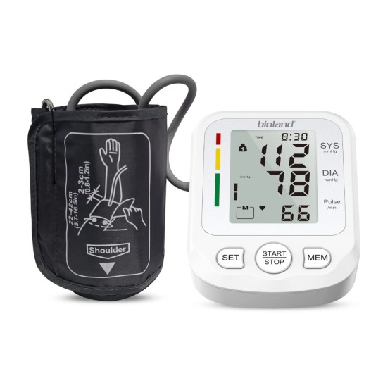 Bioland Blood Pressure Monitor 2008 Tensiometer Upper Arm Automatic Digital BP Measuring Device 2005-1 Pulse Heart Rate Monitor