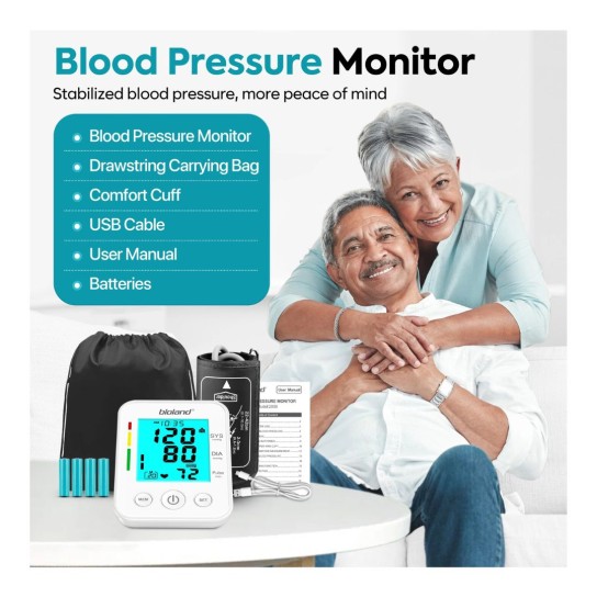Bioland Blood Pressure Monitor 2008 Tensiometer Upper Arm Automatic Digital BP Measuring Device 2005-1 Pulse Heart Rate Monitor
