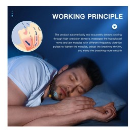 EMS Pulse Stop Snore Portable Comfortable Sleep Well Stop Snore Health Care Sleep Apnea Aid USB Smart Anti Snoring Device