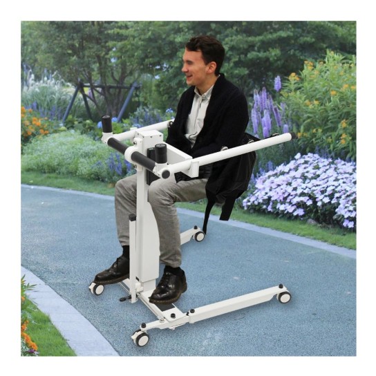 90W Electric Transfer Lift Wheelchair, Portable Patient Lift Chair for Home, Car, Disabled and Elderly, Nursing.