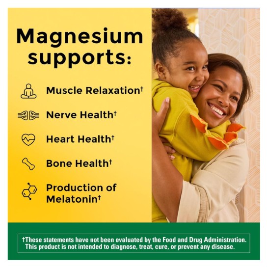Nature Made - High Absorption Magnesium Citrate Gummies, 200 mg