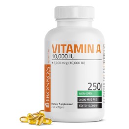 Bronson Vitamin A 10,000 IU, 250 Softgels
