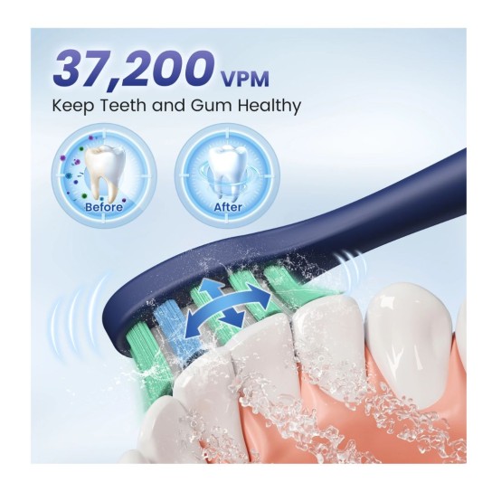 SEJOY Oral Cleaning Personal Sonic Electric Toothbrush Care Appliances lPX7 5 Modes Smart Rechargeable Automatic Toothbrush